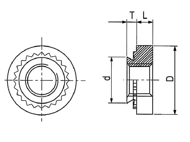 d = 13.94 (mm); D = 17.35 (mm); 